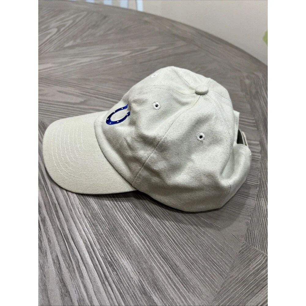 NFL Indianapolis‎ Colts Strapback Hat Baseball Cap Beige Embroidered Football